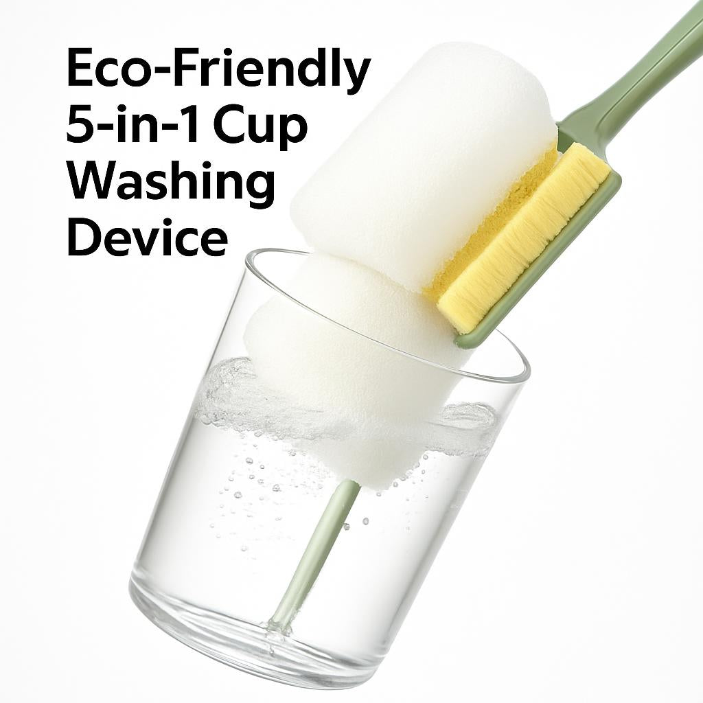 Eco-Friendly 5-in-1 Cup Washing Device