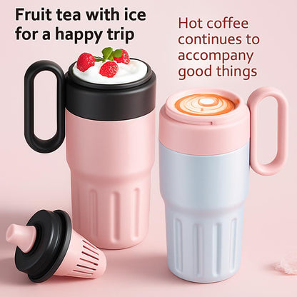 Eco-Friendly Stainless Steel Thermal Cup with Lid