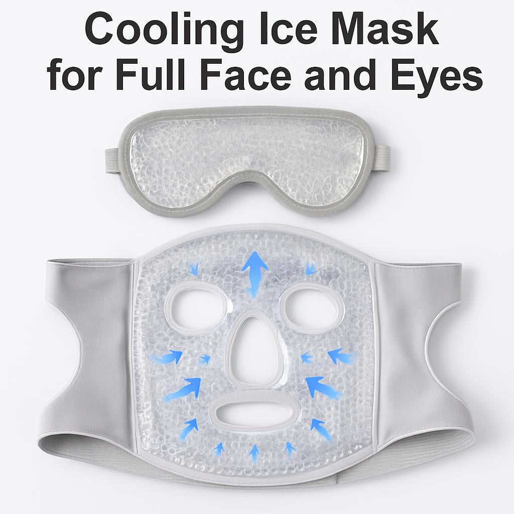 Cooling Ice Mask for Full Face and Eyes