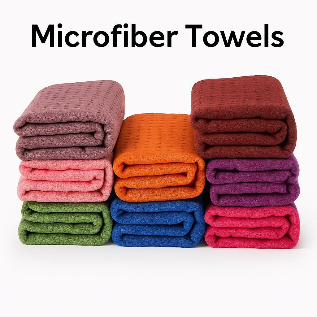 Eco-Friendly Microfiber Yoga Towel with Floral Design