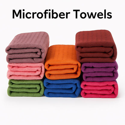 Eco-Friendly Microfiber Yoga Towel with Floral Design