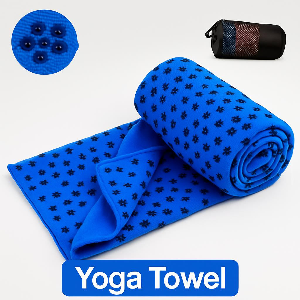 Eco-Friendly Microfiber Yoga Towel with Floral Design