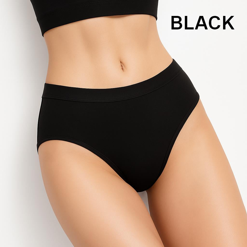 Eco-Friendly Black Cotton Briefs