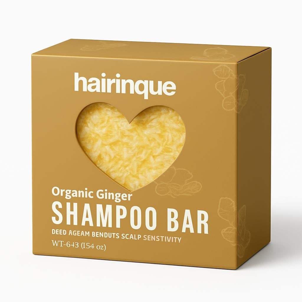 Heart-Shaped Natural Shampoo Bars - Eco-Friendly, Plastic-Free Hair Care