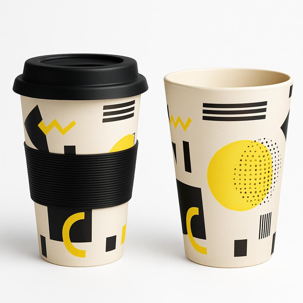 Eco-Friendly Reusable Bamboo Cup 400ml