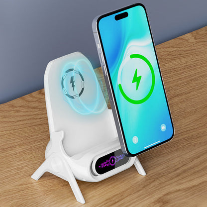 Multifunctional Wireless Fast Charger Phone Stand Magnetic Phone Stand,Small Chair 15W Mobile Phone Holder Tablet Bracket 1/2PCS