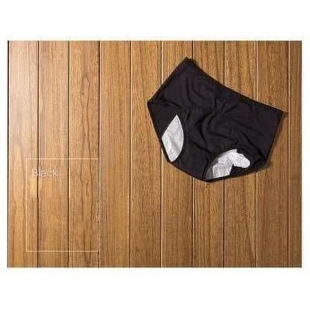 black menstrual panties