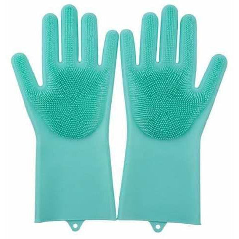 Eco-friendly cleaning gloves are made of 100% biodegradable pure silica gel raw materials, 100% food grade silica gel, detected by FDA material, which is both stain-free and odor-free. They can be sterilized in boiled water, microwave or dishwasher.