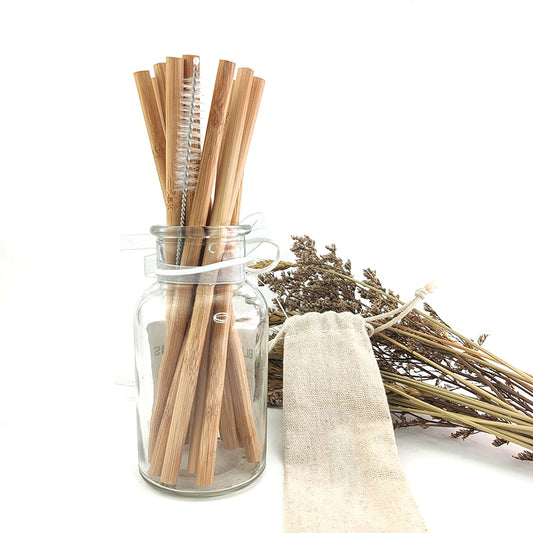 Organic Bamboo Straw Set
