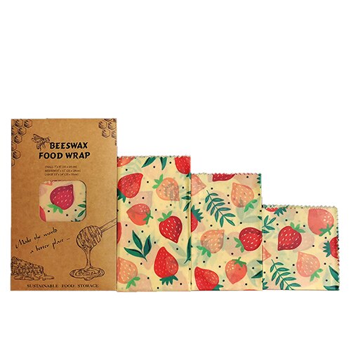 Reusable Storage Wrap Sustainable Organic Fruit Vegetable Cheese Food  Wrapping Paper BPA & Plastic Free Beeswax Food Wrap