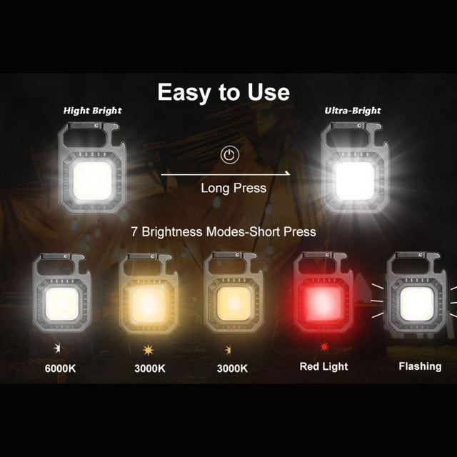 The 7 modes of the Flashbeam