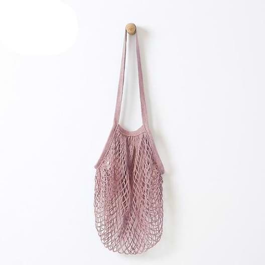 Our reusable net cloth bag is perfect for carrying fruits and vegetables. Foldable, durable, easy to store, it's the perfect replace for the plastic bag, also machine washable.