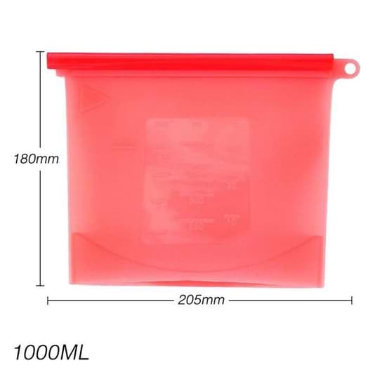 Reusable Silicone Vacuum Bag is the perfect replace,ent of the single-use plastic bag. Eco-friendly, non-toxic, resistant to high and low temperature, can be used for refrigerators and also for microwave or ovens.