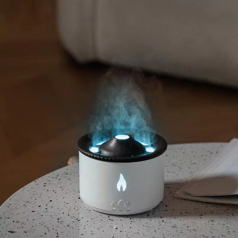 Flame Volcano Air Humidifier USB Aroma Diffuser Essential Oils