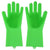Eco-friendly cleaning gloves are made of 100% biodegradable pure silica gel raw materials, 100% food grade silica gel, detected by FDA material, which is both stain-free and odor-free. They can be sterilized in boiled water, microwave or dishwasher.