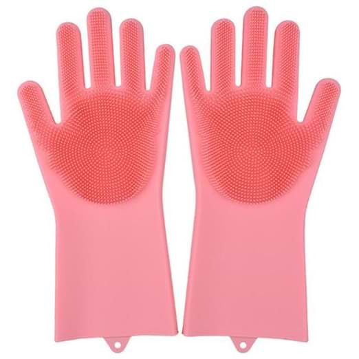 Eco-friendly cleaning gloves are made of 100% biodegradable pure silica gel raw materials, 100% food grade silica gel, detected by FDA material, which is both stain-free and odor-free. They can be sterilized in boiled water, microwave or dishwasher.