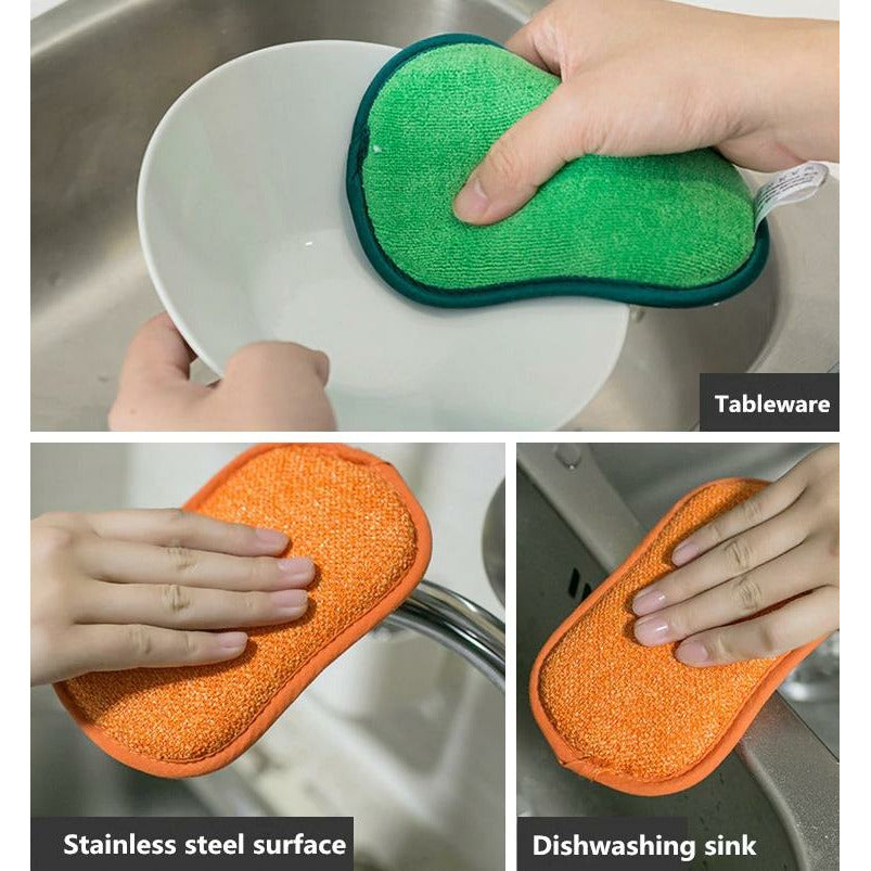  EzzDoo Christmas Sponges Kitchen - 4 Packs of Dish